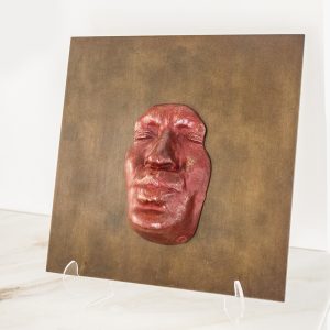 Plaque Rouge Le Baiser